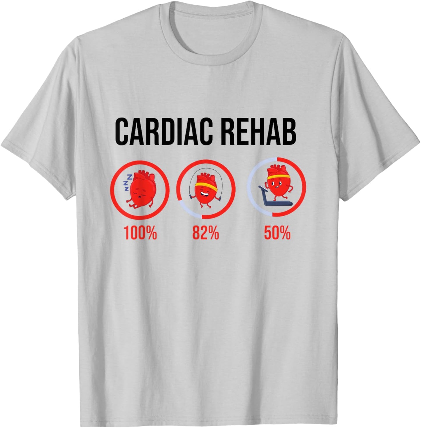 Cardiac Rehab Physical Therapist & Nurse Rehabilitation T-Shirt - T-Shirt | Ash