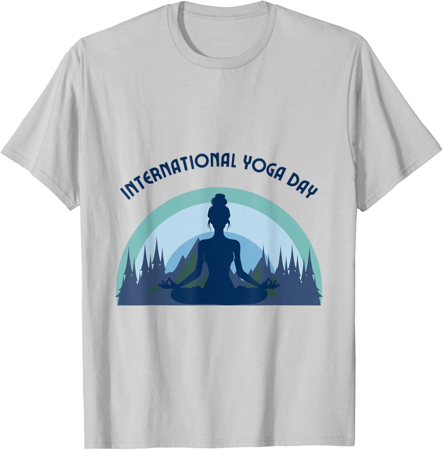 International Yoga Day T-Shirt - T-Shirt | Ash