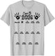 Class of 2036 Grow With Me White Handprint Pre-K 12th Grade T-Shirt - T-Shirt | Ash