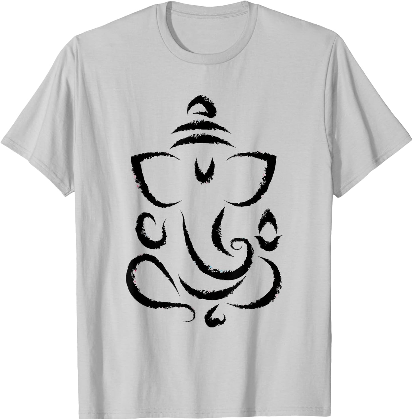 Yoga Hindu Indian Meditation Deepavali Diwali Rangoli Ganesh T-Shirt - T-Shirt | Ash