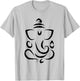 Yoga Hindu Indian Meditation Deepavali Diwali Rangoli Ganesh T-Shirt - T-Shirt | Ash