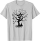 Tree of Life and Ohm Symbol Design or Men Om T-Shirt - T-Shirt | Ash