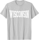 Vintage Wisconsin Wisconsin Red Retro Wisconsin T-Shirt - T-Shirt | Ash