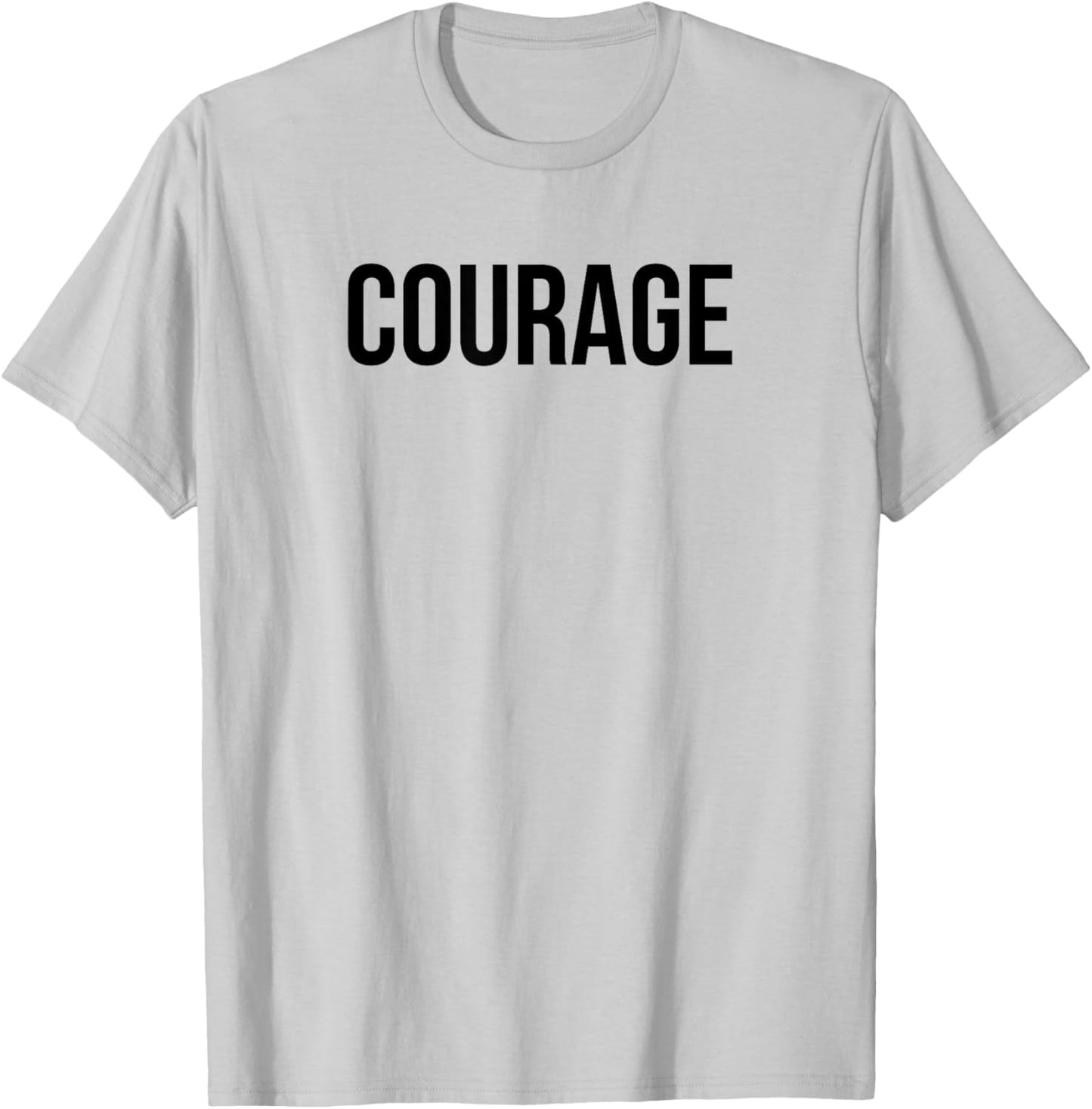 Courage Power Words Positive Affirmations Trendy I Live Life T-Shirt - T-Shirt | Ash