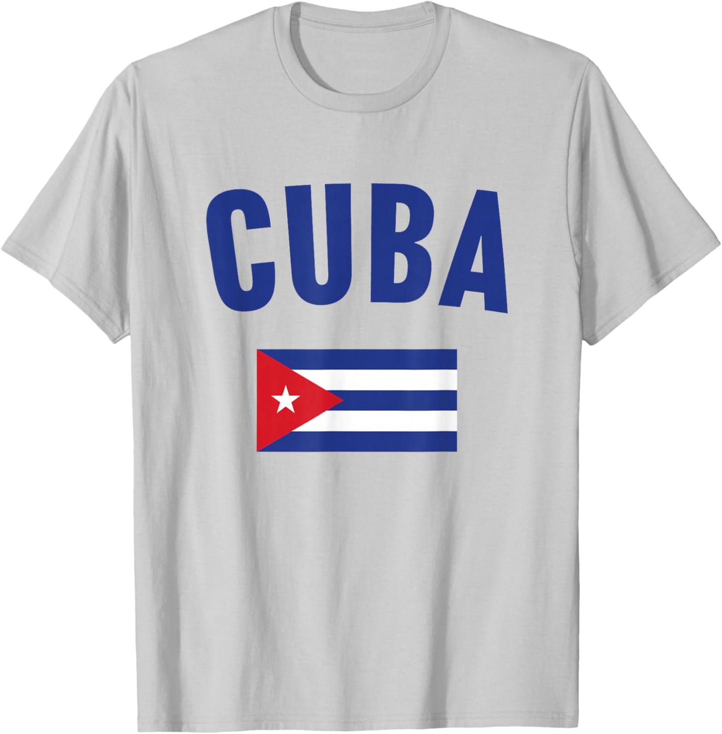 Cuba Flag T-Shirt - T-Shirt | Ash