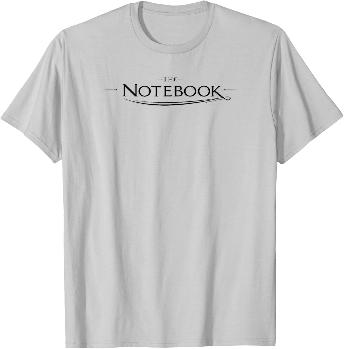 WB100 The Notebook Simple Romantic Movie Logo T-Shirt - T-Shirt | Ash