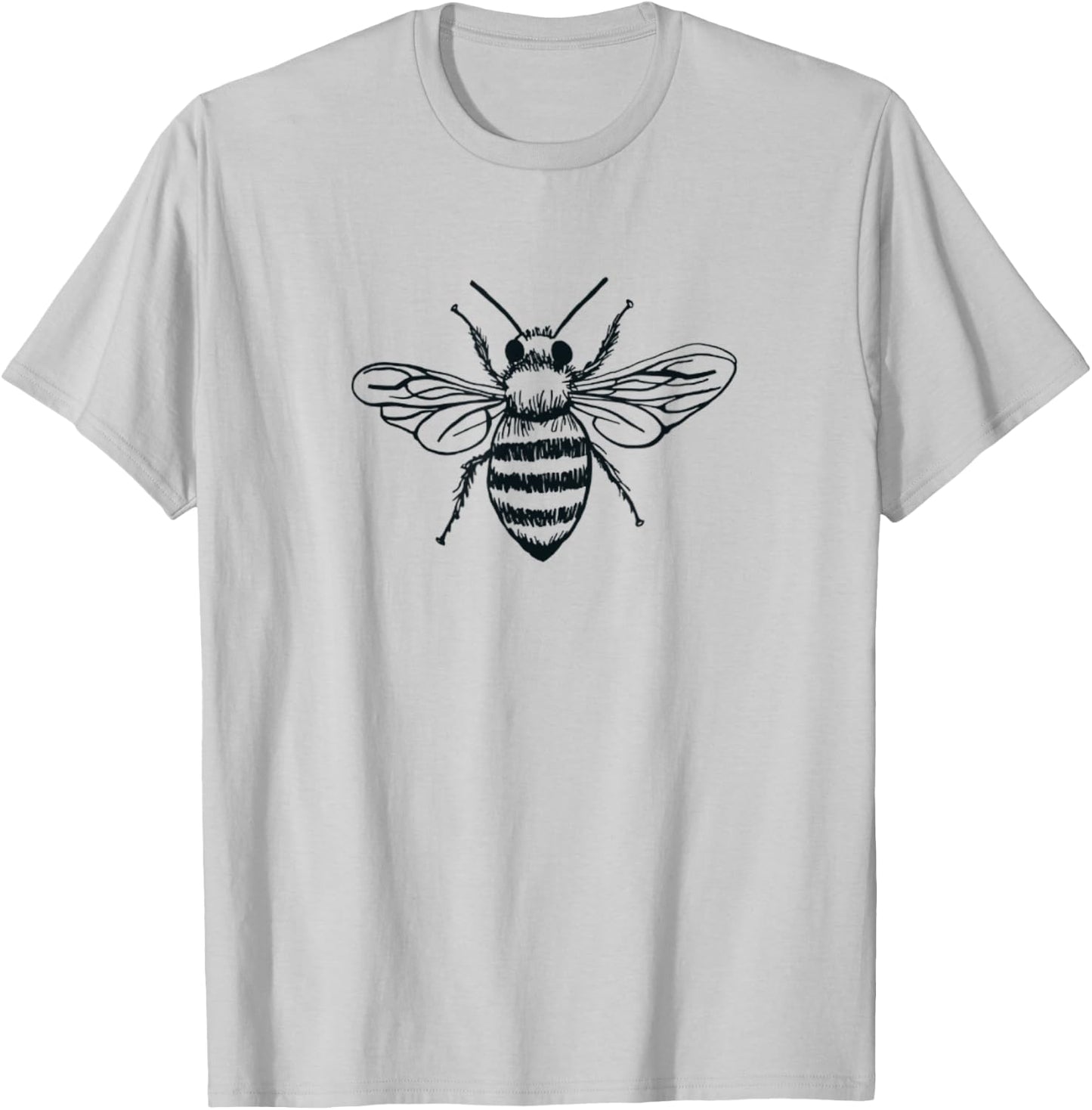 Cute Bee Women Girl Boy Graphic Animal Beekeeper T-Shirt - T-Shirt | Ash
