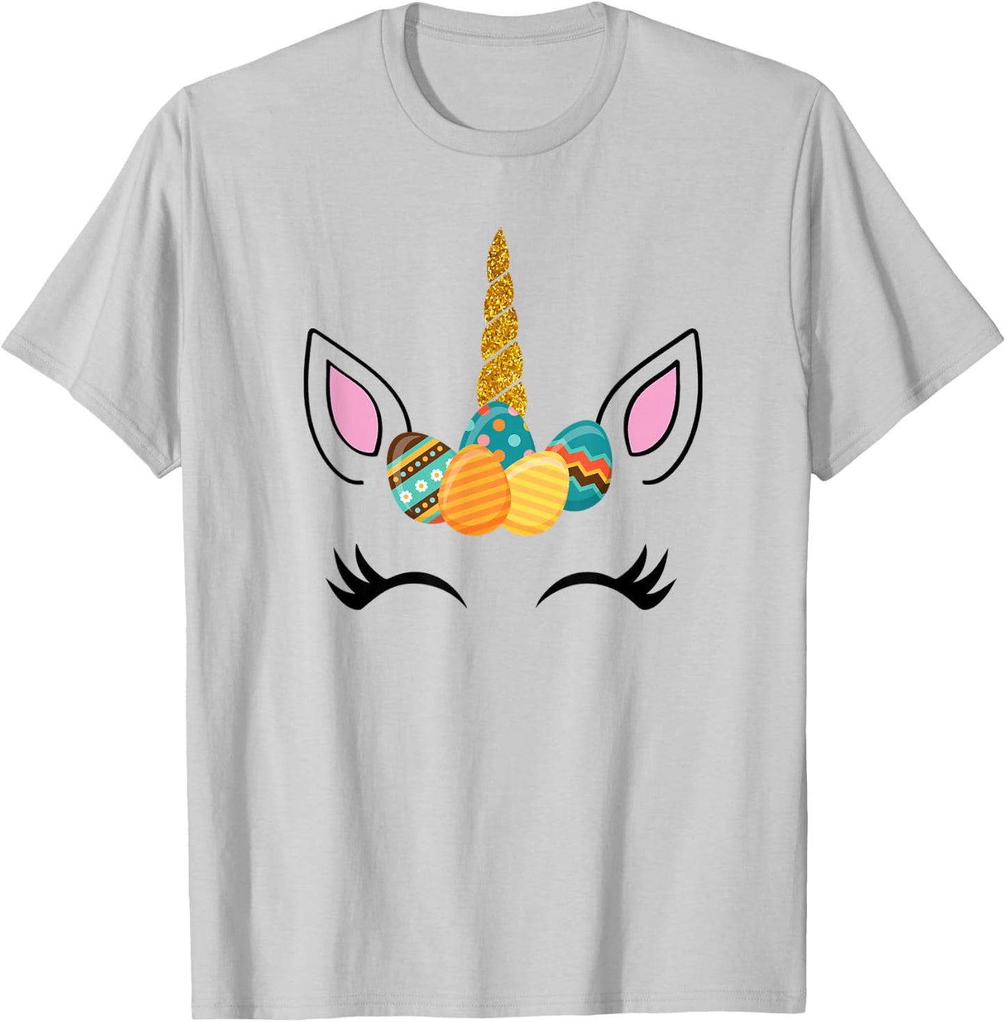 Unicorn Easter Shirt egg easter for Girls & Women T-Shirt - T-Shirt | Ash