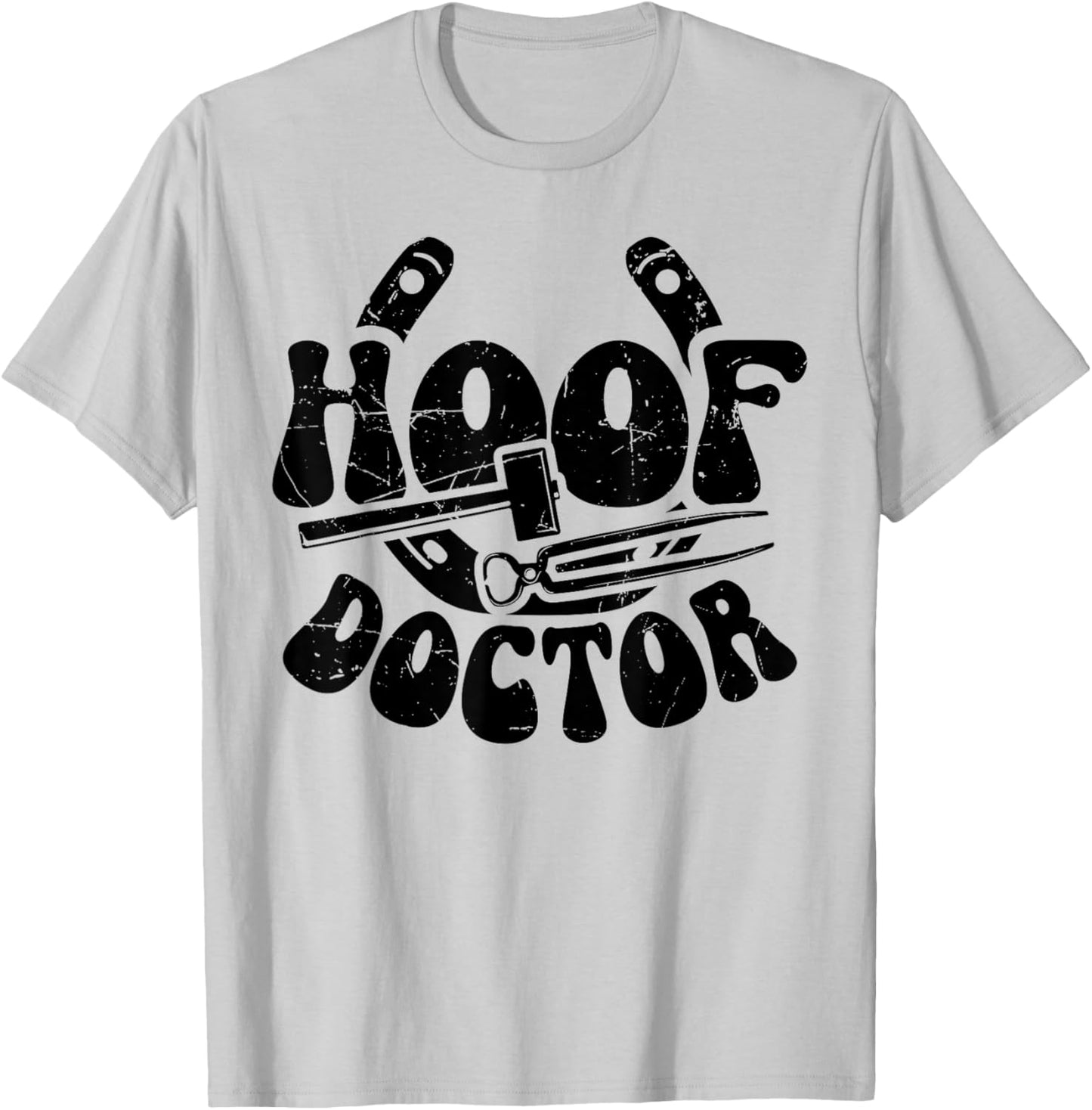 Hoof Doctor Farrier Horseshoe Forging Funny T-Shirt - T-Shirt | Ash