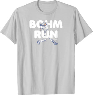 Alec Bohm - Bohm Run - Philadelphia Baseball T-Shirt - T-Shirt | Ash