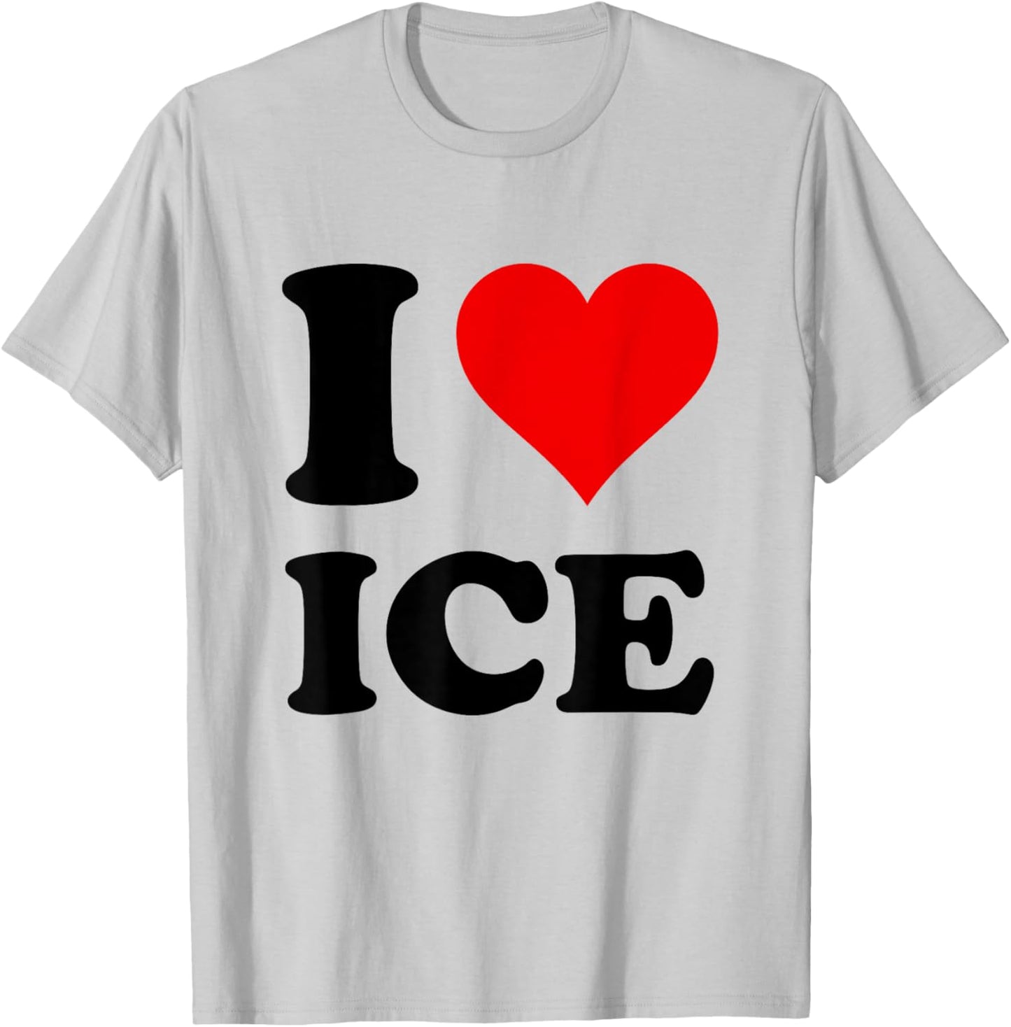 I Love Ice T-Shirt - T-Shirt | Ash