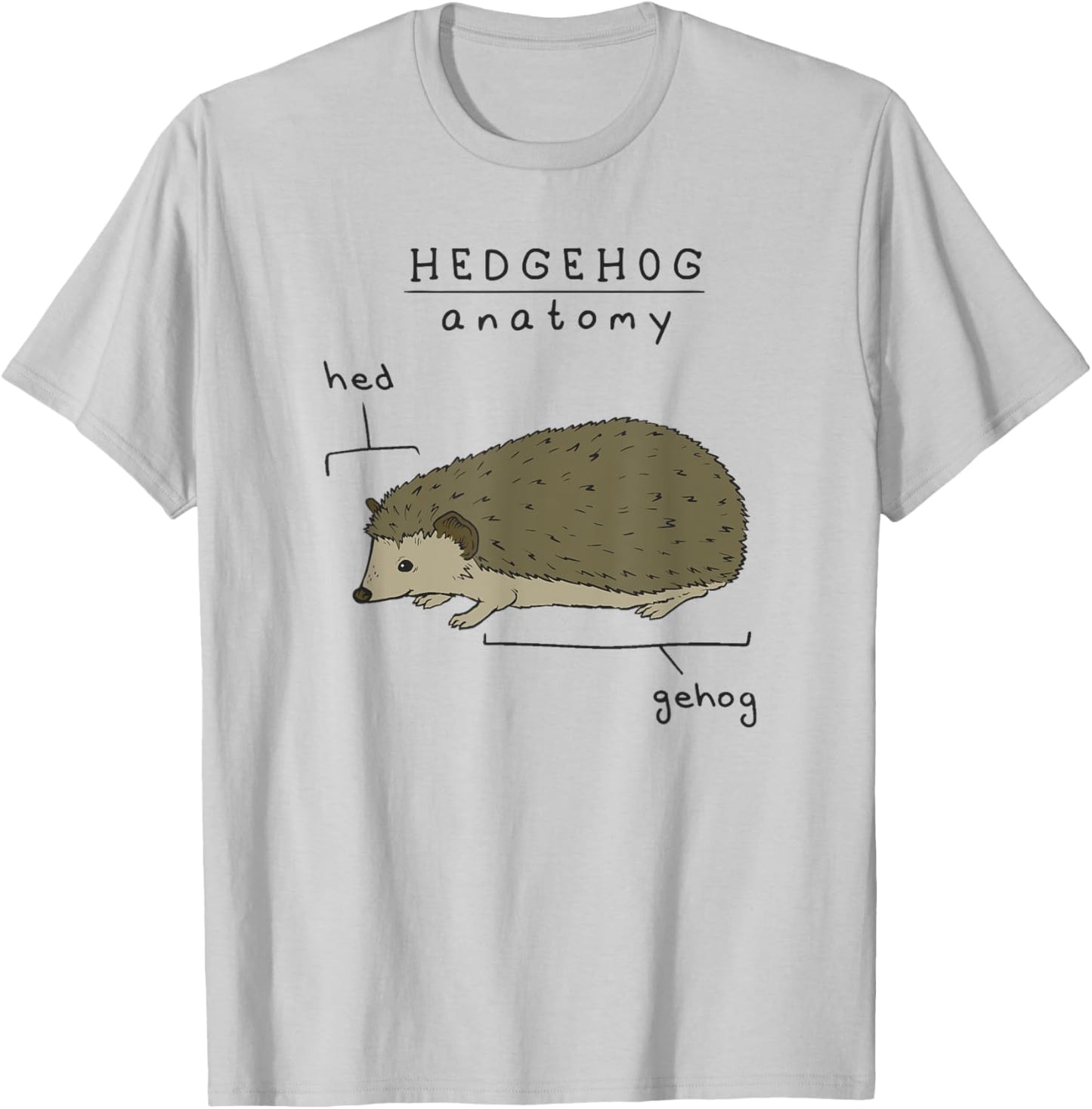 Hedgehog cute Hedgehogs T-Shirt - T-Shirt | Ash