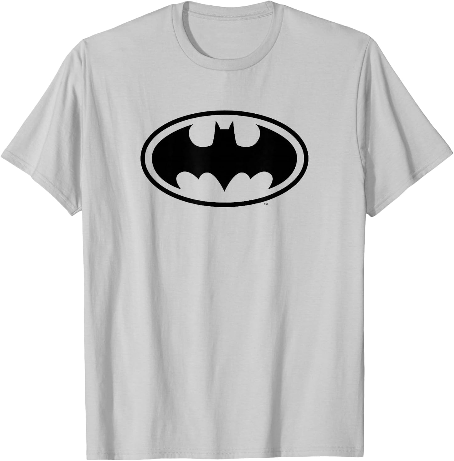 DC Comics Batman Classic Large Black Logo T-Shirt - T-Shirt | Ash