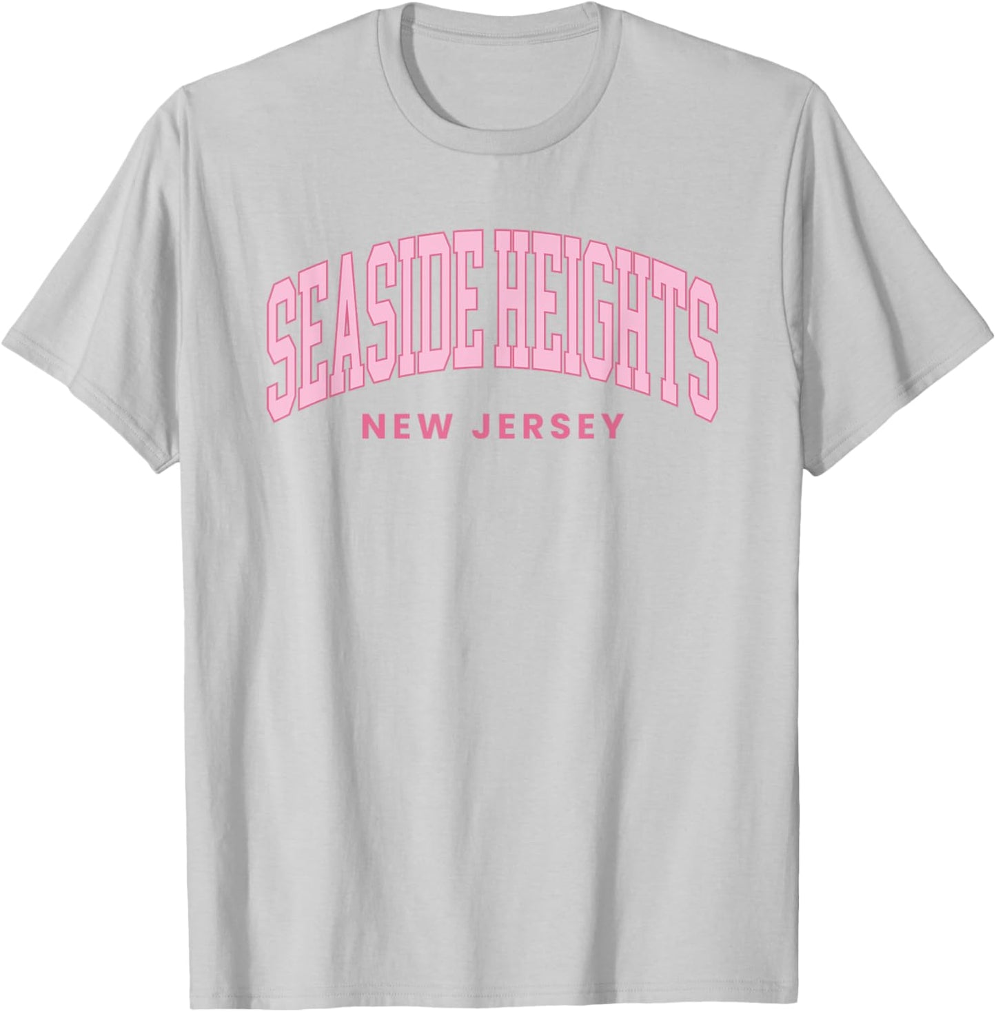 Seaside Heights New Jersey Retro Preppy Throwback T-Shirt - T-Shirt | Ash