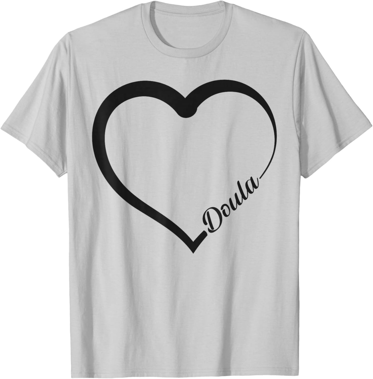 Doula Birth Worker Heart Doula T-Shirt - T-Shirt | Ash