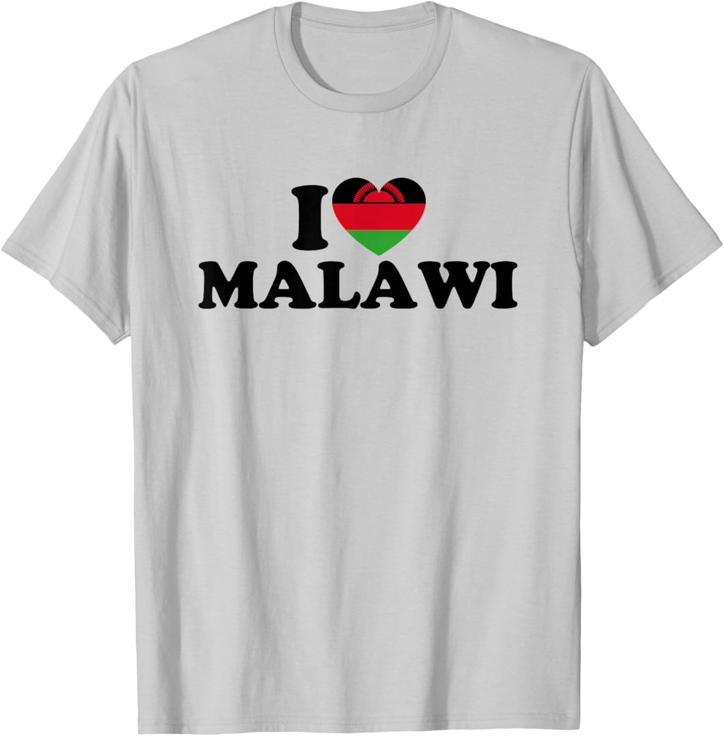 I Love Malawi T-Shirt - T-Shirt | Ash