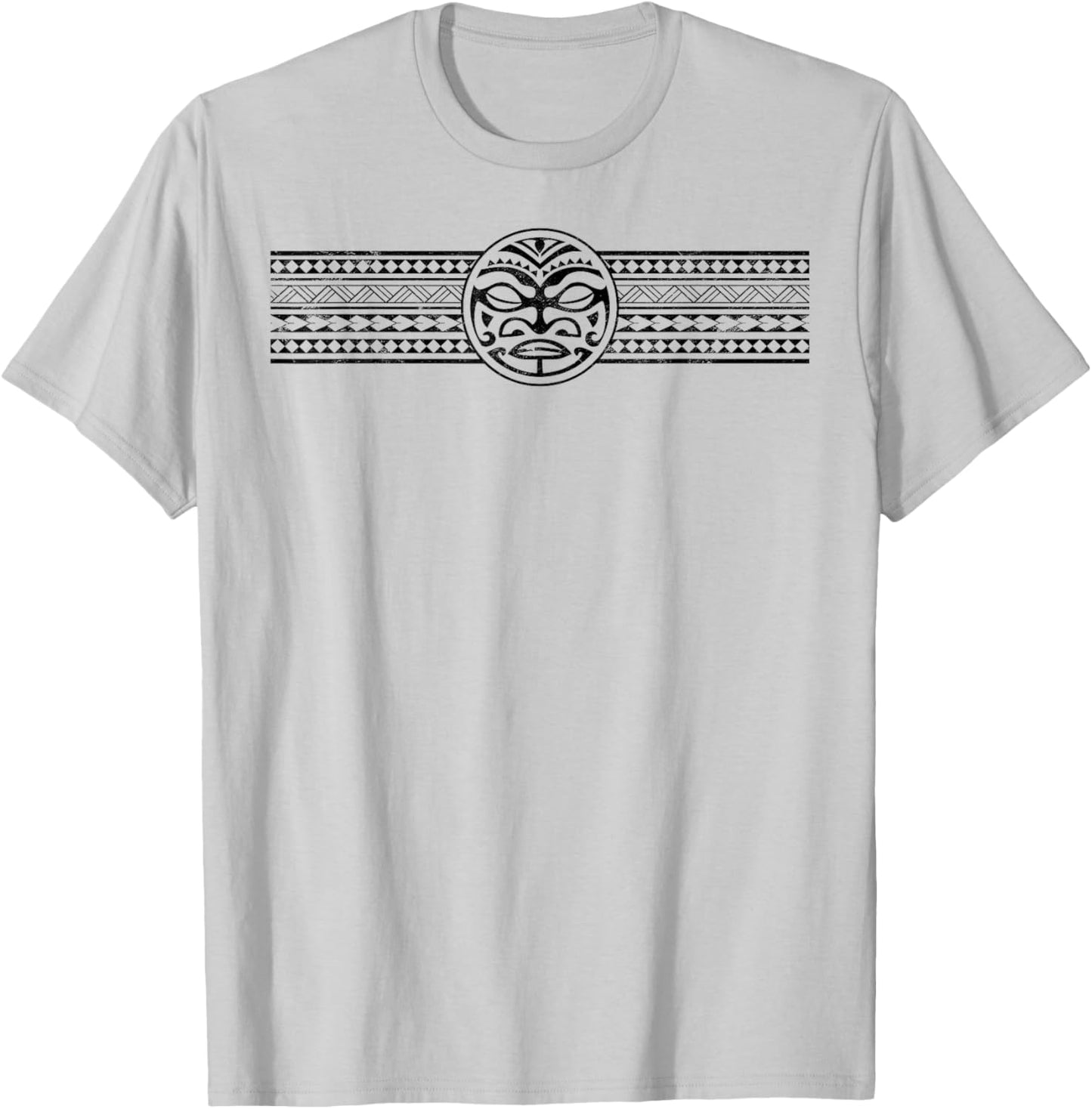 Maori Polynesian Bracelet Tribal Seamless Pattern Aztec T-Shirt - T-Shirt | Ash