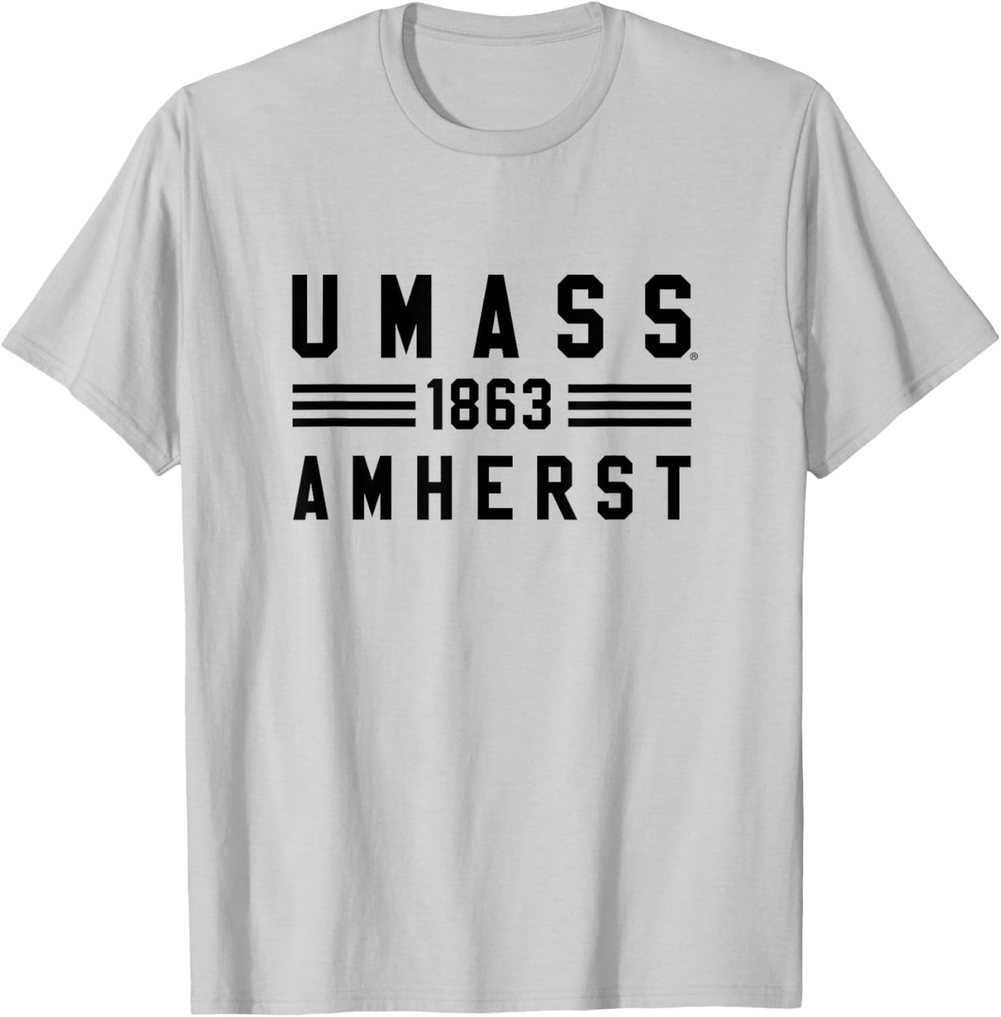 UMass Minutemen | Officially Licensed NCAA Merch | CQ4FN12 T-Shirt - T-Shirt | Ash