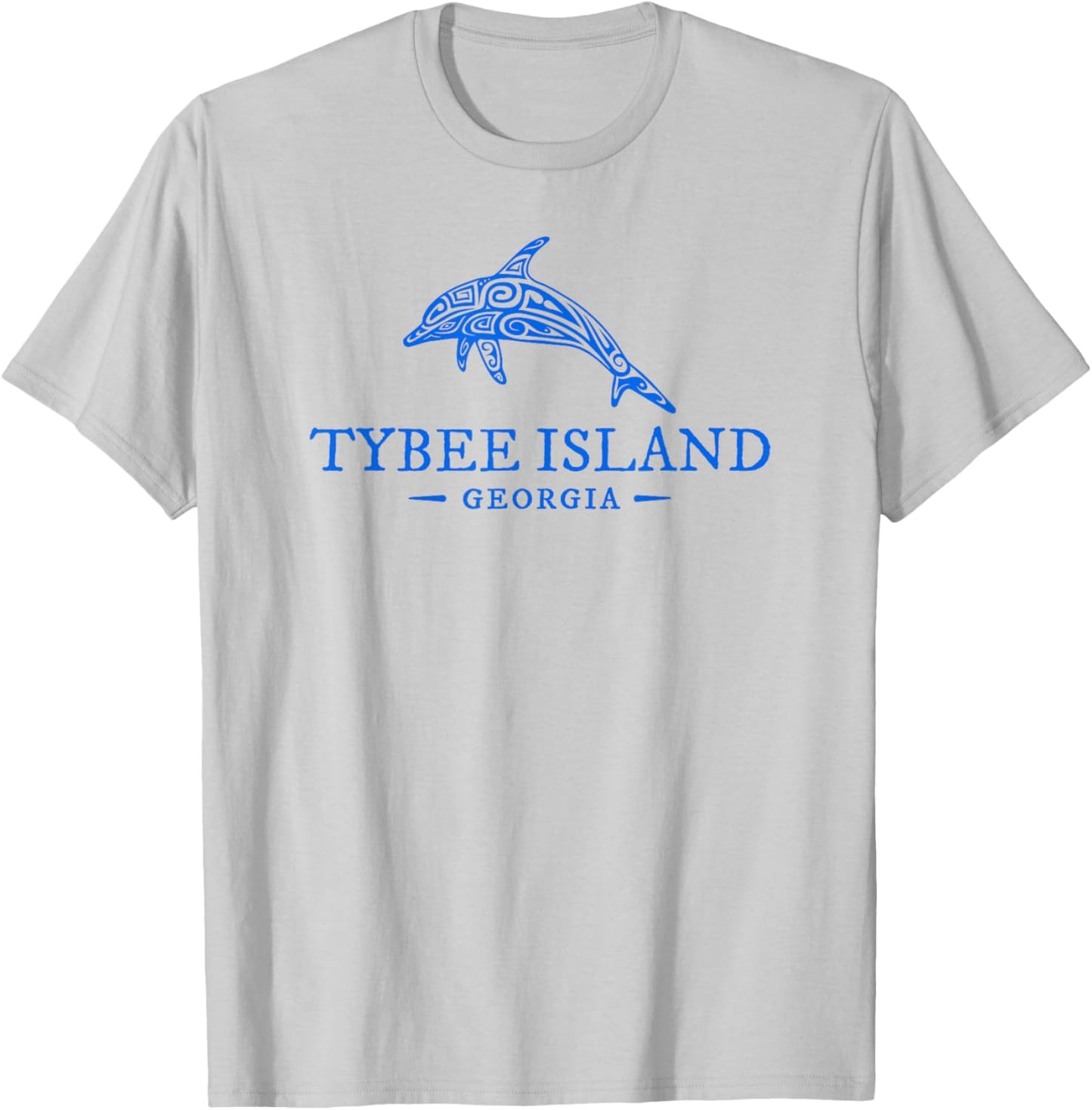 Tybee Island Georgia Dolphin Kids Beach Souvenir T-Shirt - T-Shirt | Ash