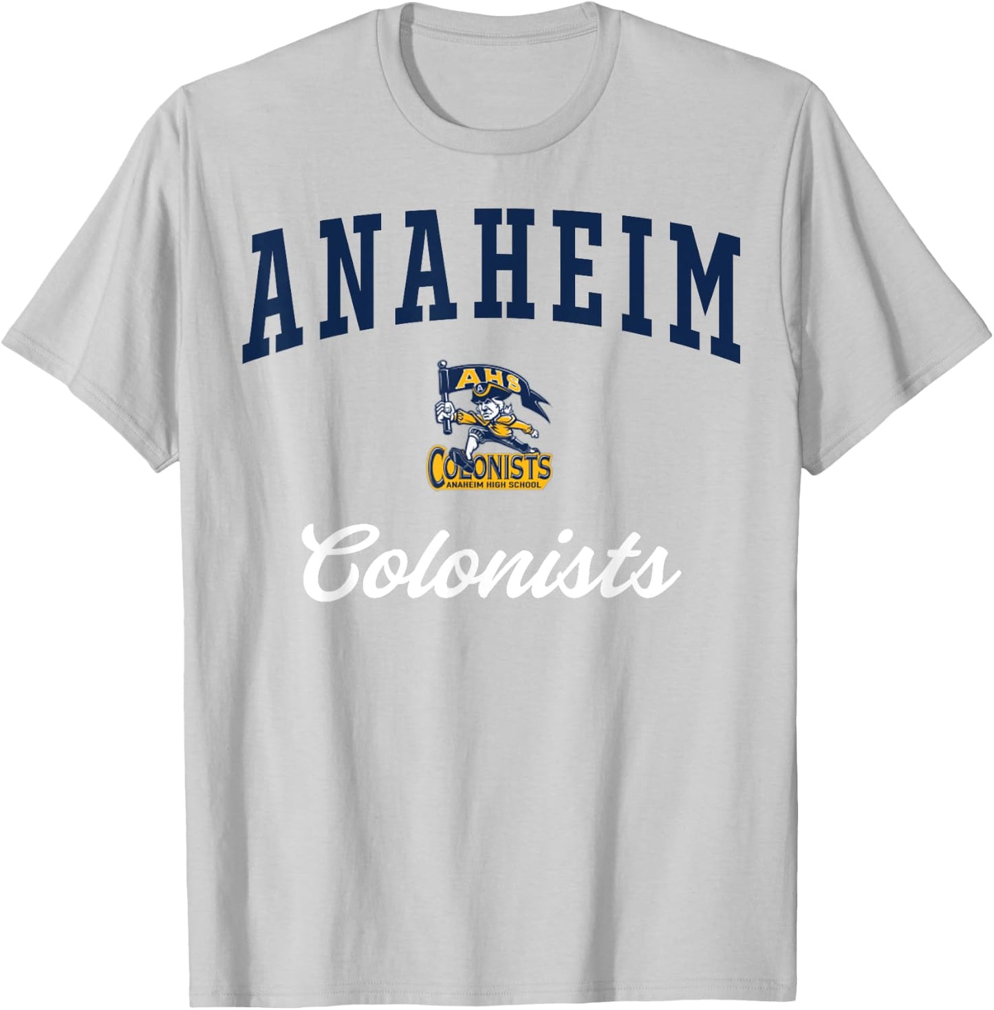 Anaheim High School Colonists C3 T-Shirt - T-Shirt | Ash