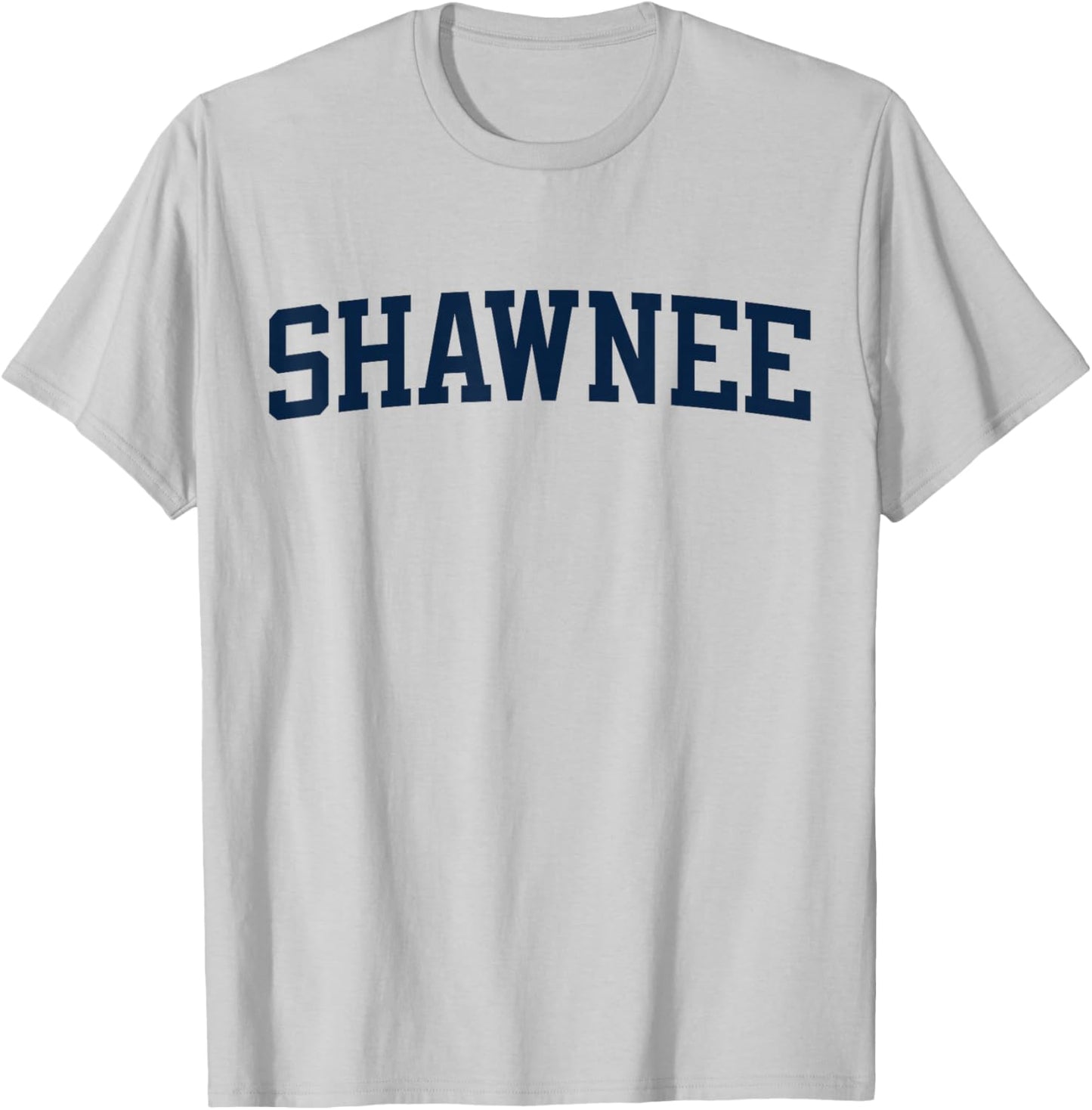 Shawnee Oklahoma Collegiate Style Varsity Block Letter T-Shirt - T-Shirt | Ash