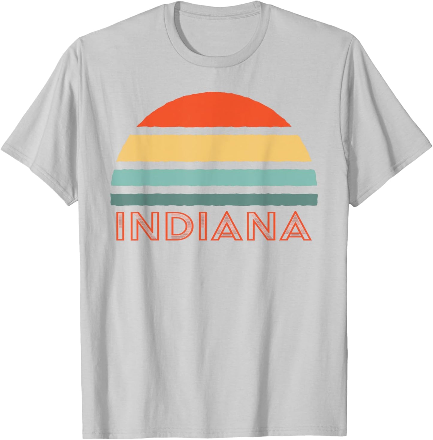 Best Indiana Apparel And Souvenirs Retro Indiana , Men's Blue Small Retro T-Shirt - T-Shirt | Ash