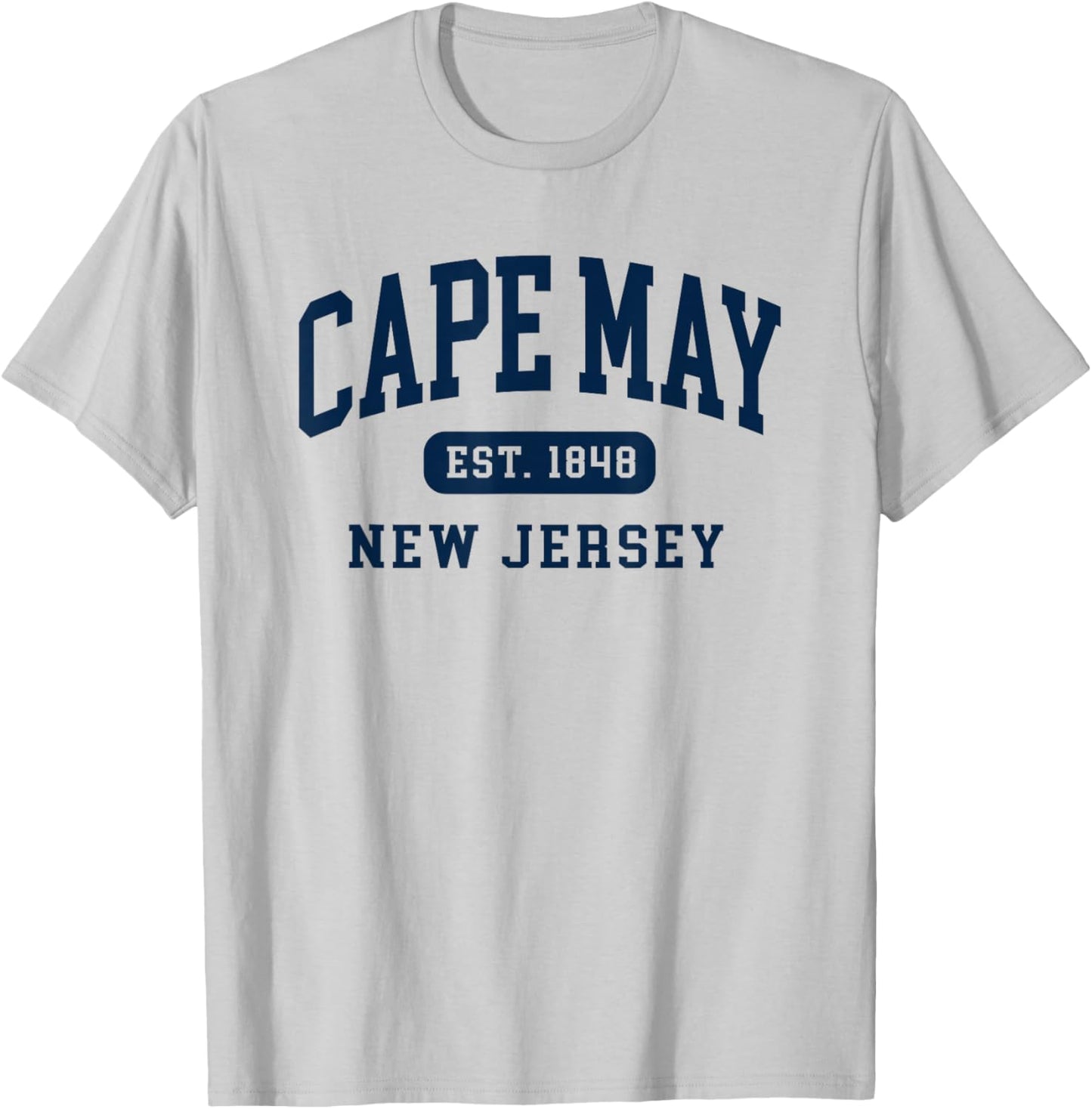 Cape May NJ New Jersey Retro Est 1848 Vintage Souvenir T-Shirt - T-Shirt | Ash