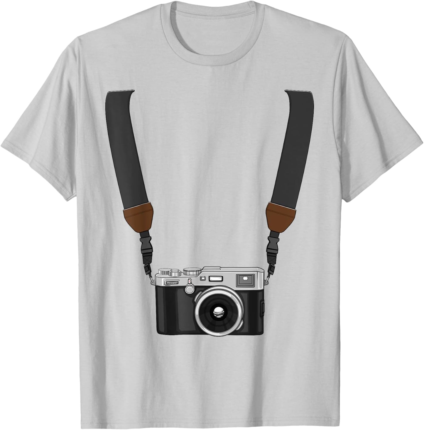 Camera With Strap Funny Photography Photographer T-Shirt - T-Shirt | Ash