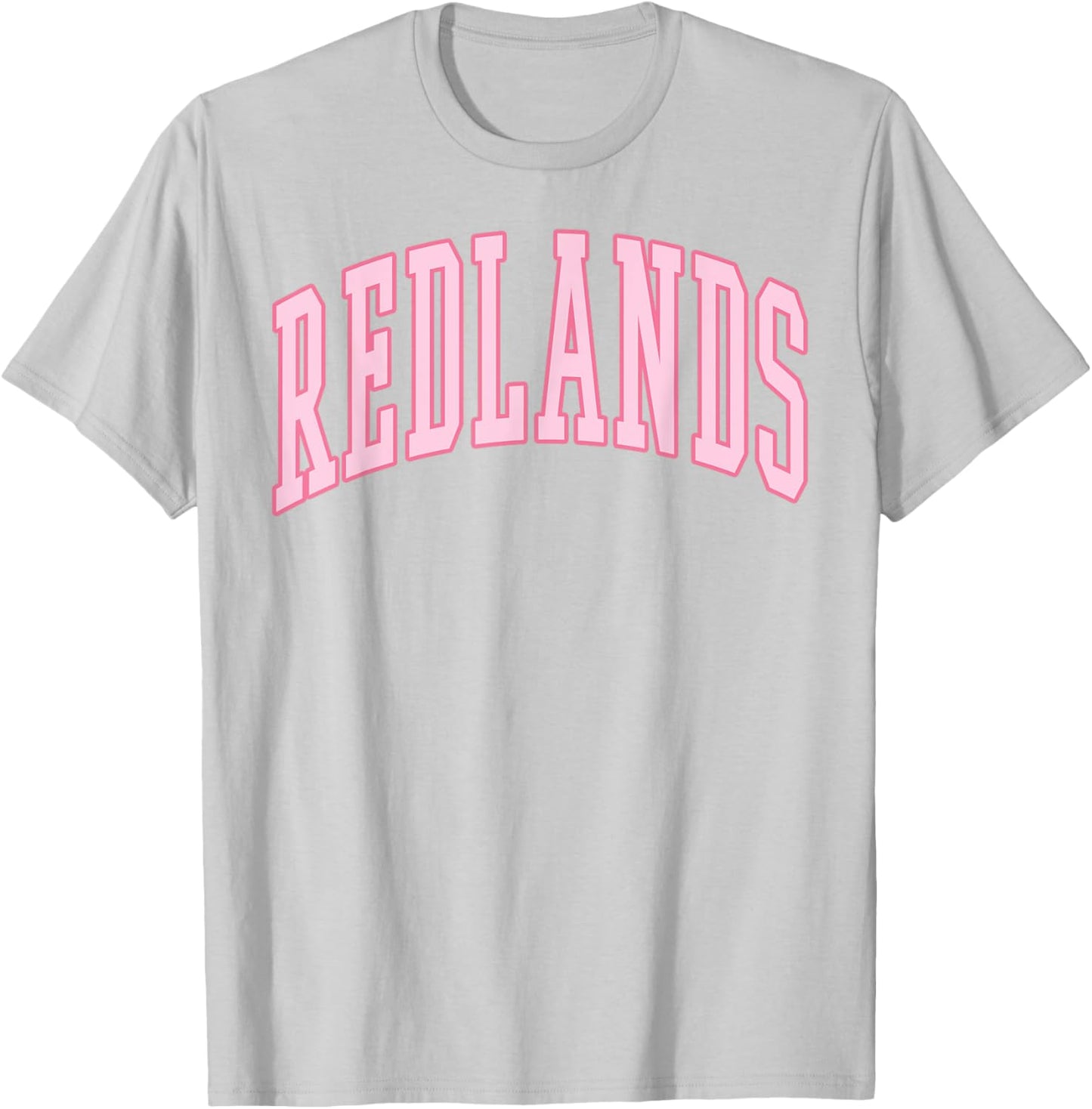 Redlands Vintage Preppy Varsity Pink Sports T-Shirt - T-Shirt | Ash
