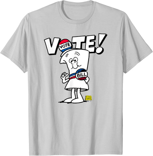 Schoolhouse Rock Vote On A Bill T-Shirt - T-Shirt | Ash