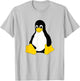 Linux Mascot Tux the Penguin Nerd Geek IT Person T-Shirt - T-Shirt | Ash
