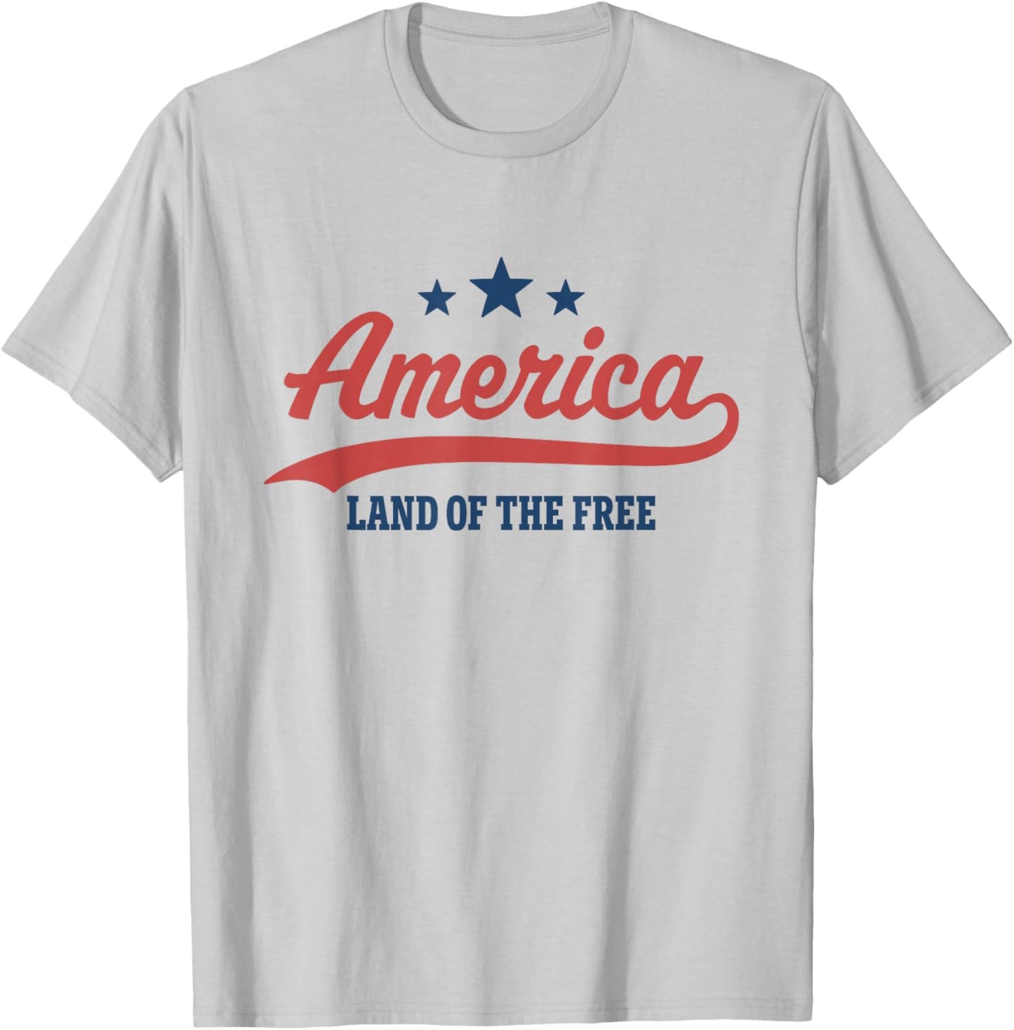 America Land of the Free T-Shirt - T-Shirt | Ash