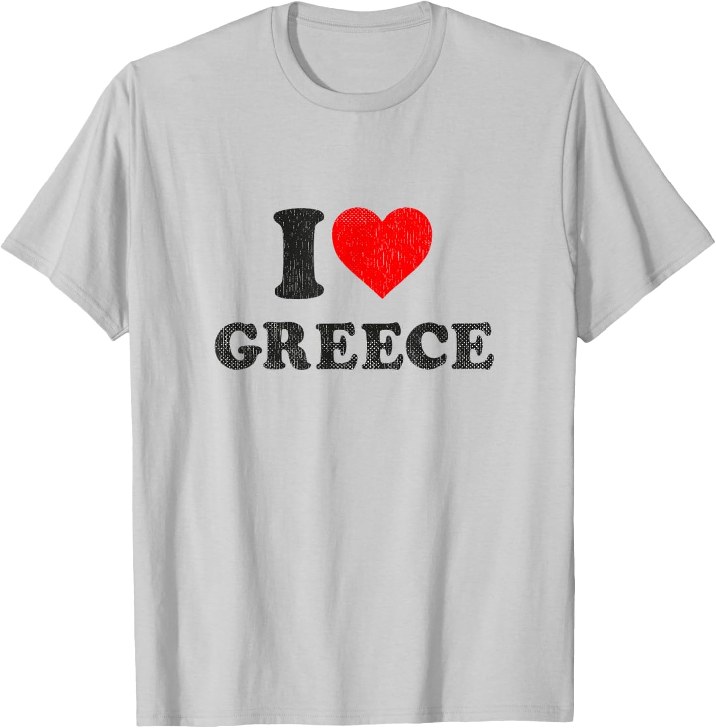Greece Souvenir I Love Greece T-Shirt - T-Shirt | Ash