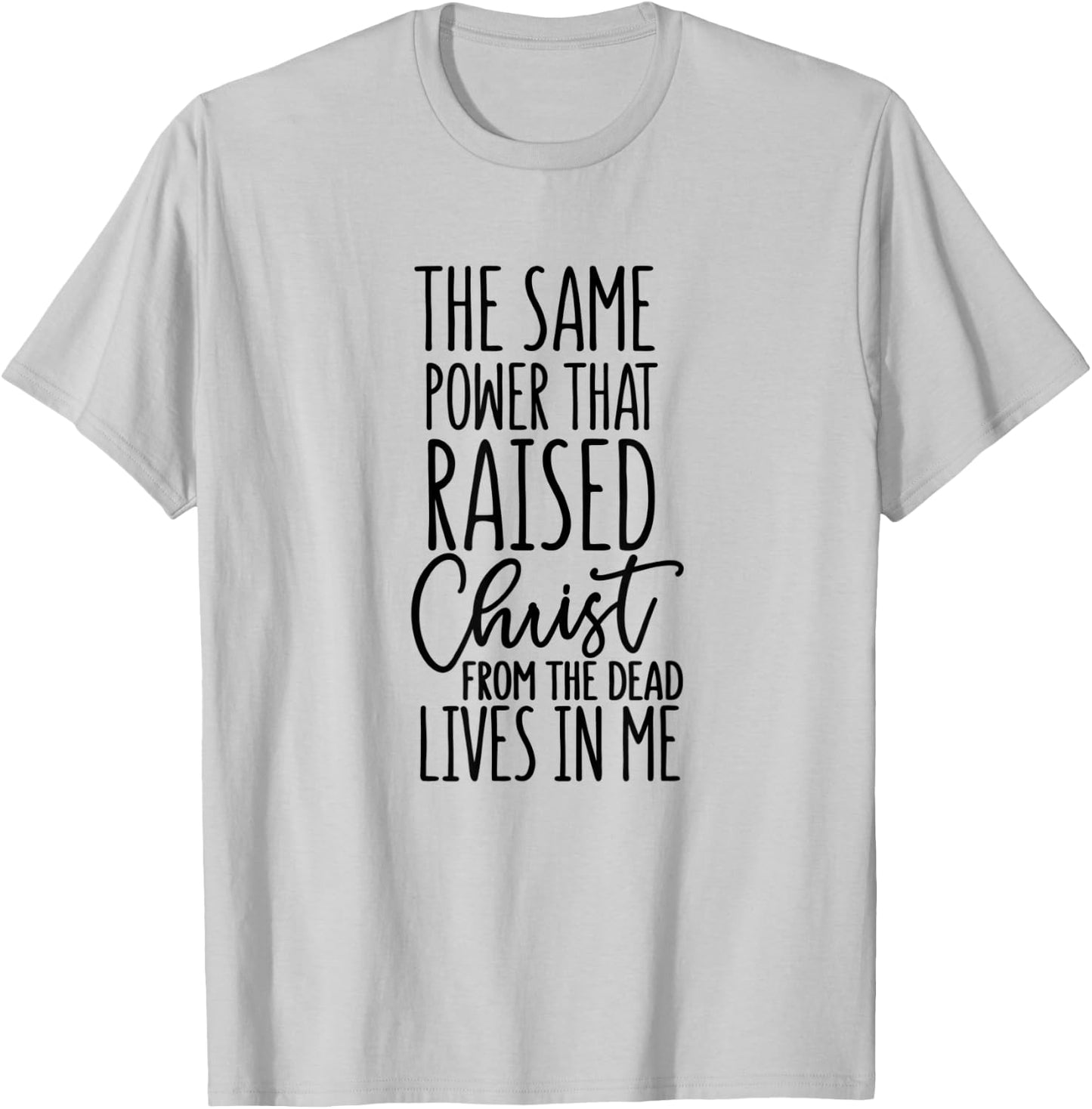 Romans 8:11 - Gift & Men, Christian T-Shirt - T-Shirt | Ash