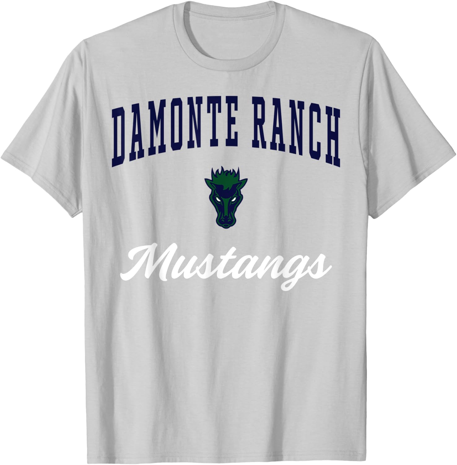 Damonte Ranch High School Mustangs T-Shirt - T-Shirt | Ash