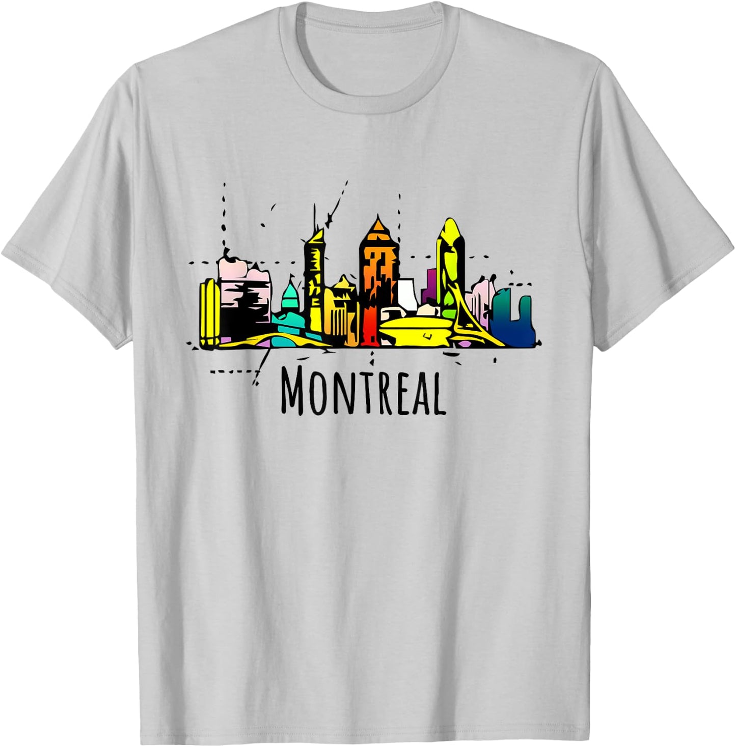 Montreal Shirt Souvenir Quebec Canada Gift T-Shirt - T-Shirt | Ash