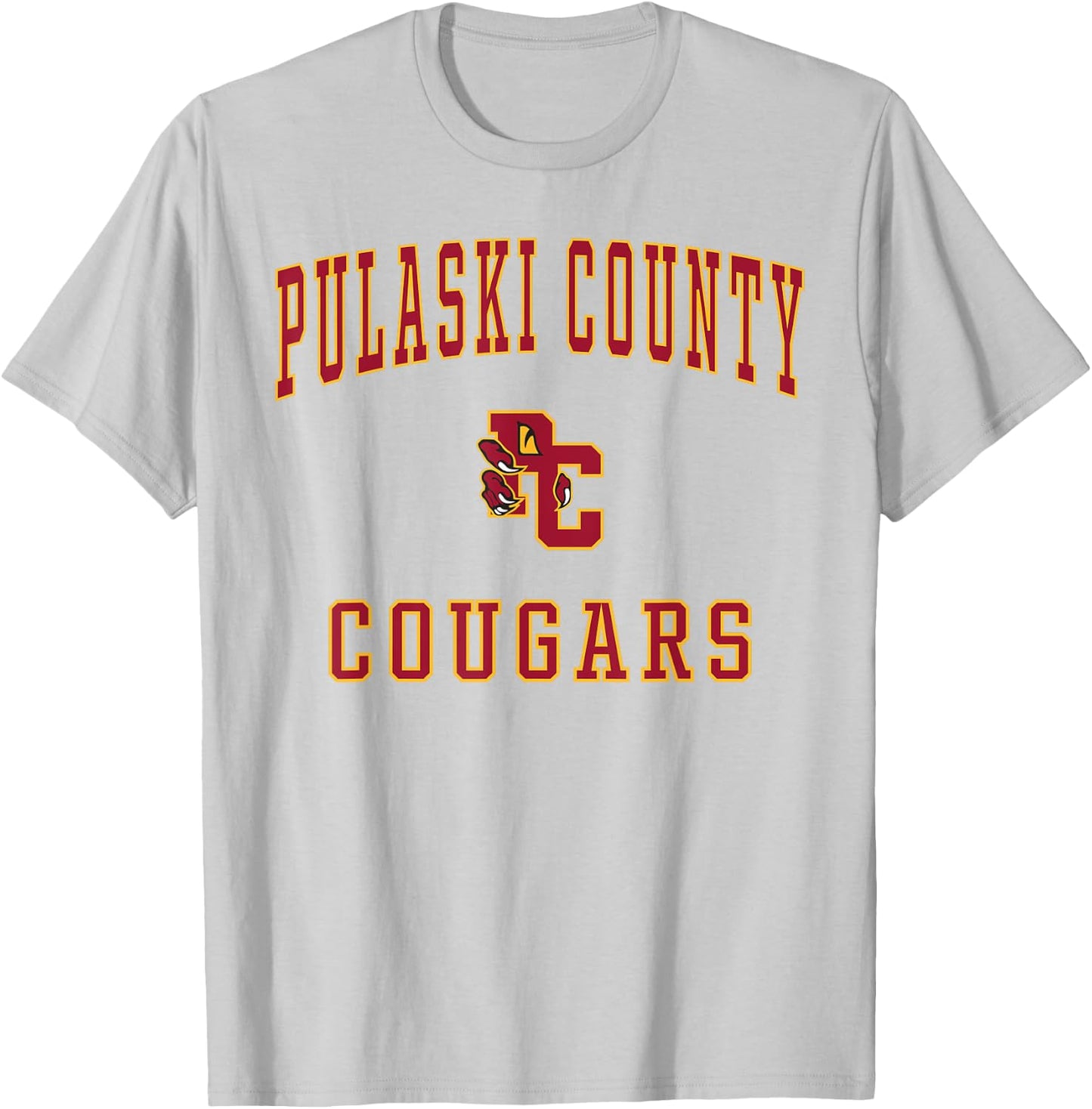 Pulaski County High School Cougars T-Shirt - T-Shirt | Ash