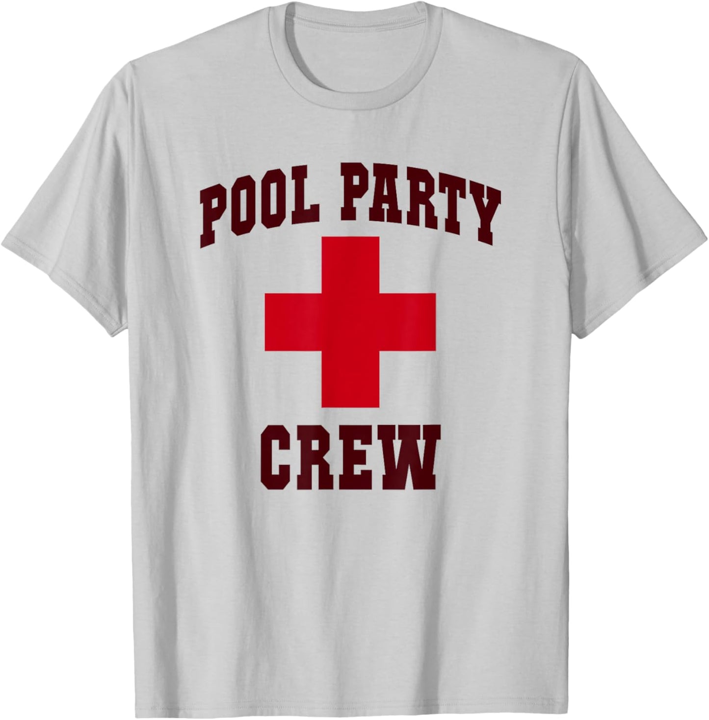 Funny POOL PARTY CREW Girl Camp Lifeguards Swim Trip T-Shirt - T-Shirt | Ash