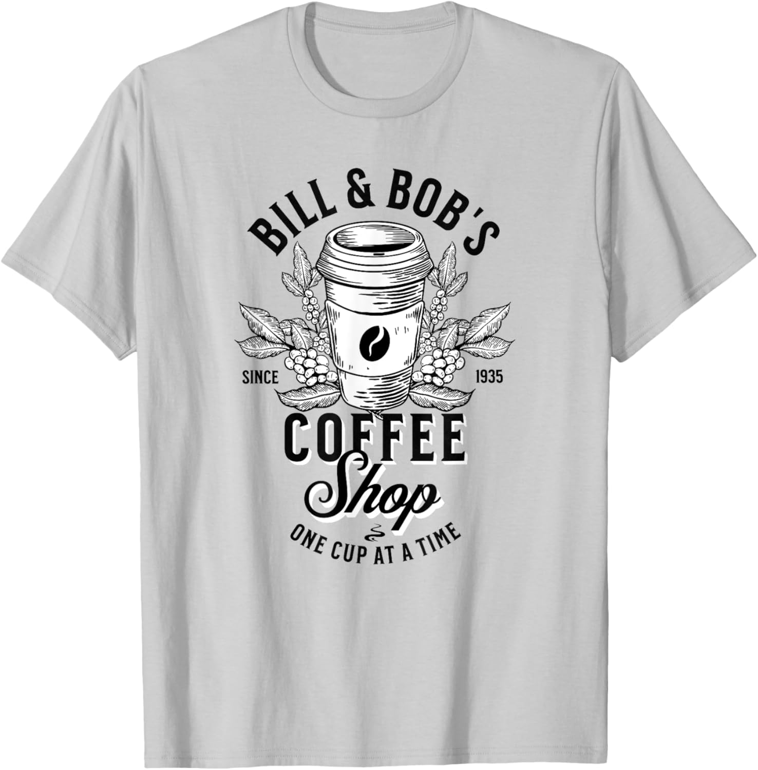 Bill and Bob's Coffee Shop AA Recovery T-Shirt - T-Shirt | Ash