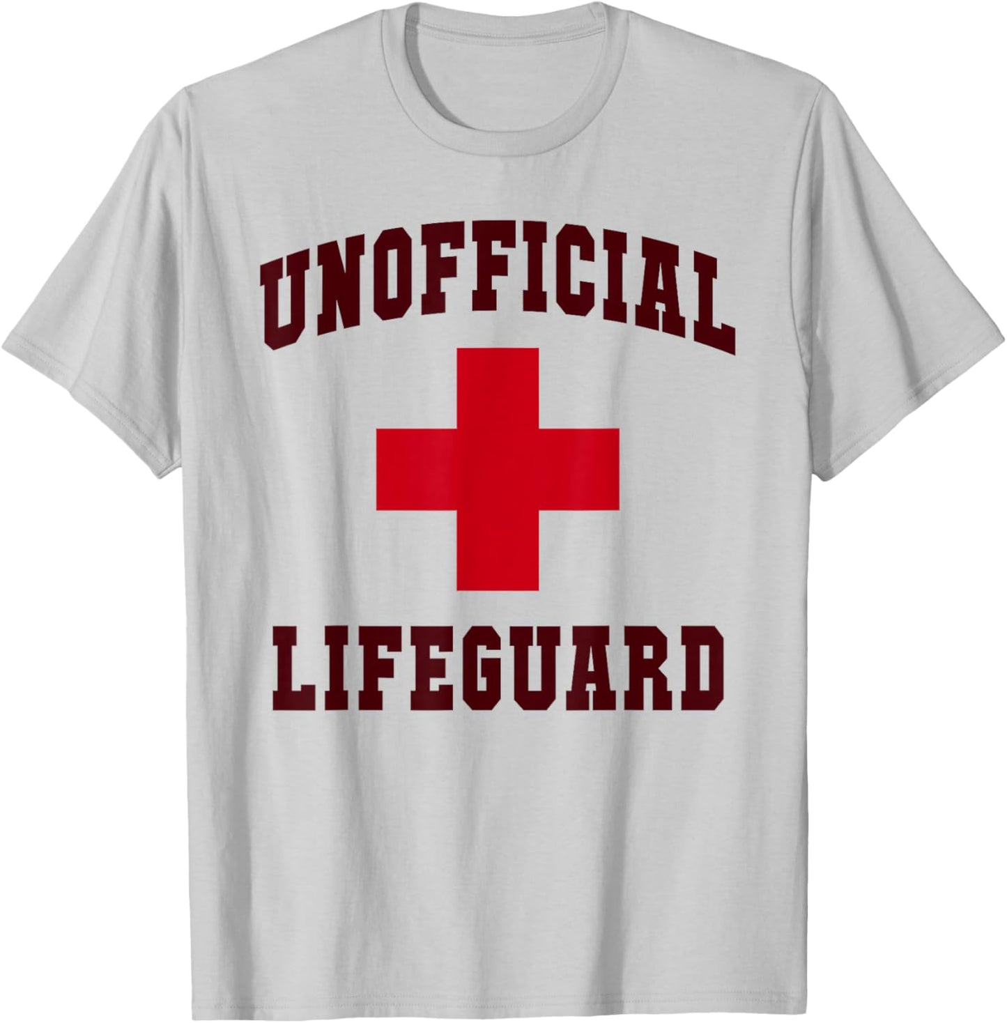 Sarcastic UNOFFICIAL LIFEGUARD Girl Vacay Swim Cruise T-Shirt - T-Shirt | Ash