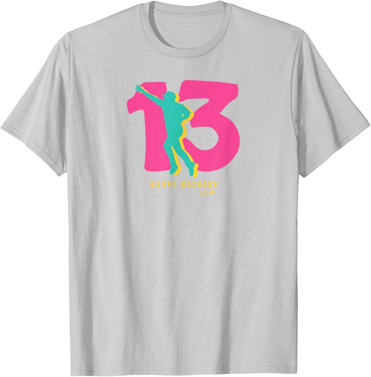 Manny Machado 13: San Diego - San Diego Baseball T-Shirt - T-Shirt | Ash