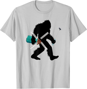 Bigfoot Mini Golf Funny Sasquatch Putt Putt Golfing T-Shirt - T-Shirt | Ash