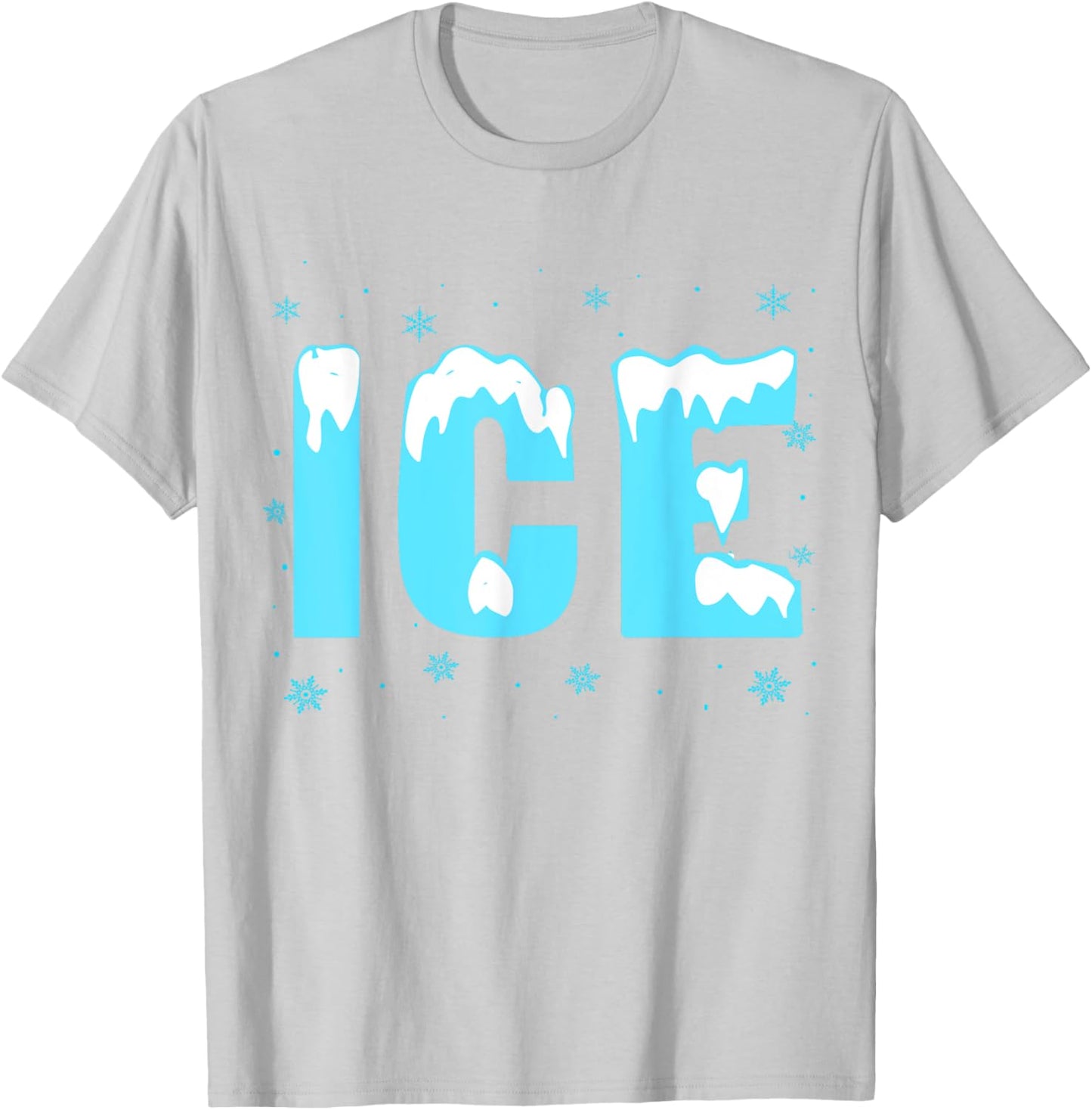 Funny Ice Costume Halloween Family Matching Men Women T-Shirt - T-Shirt | Ash