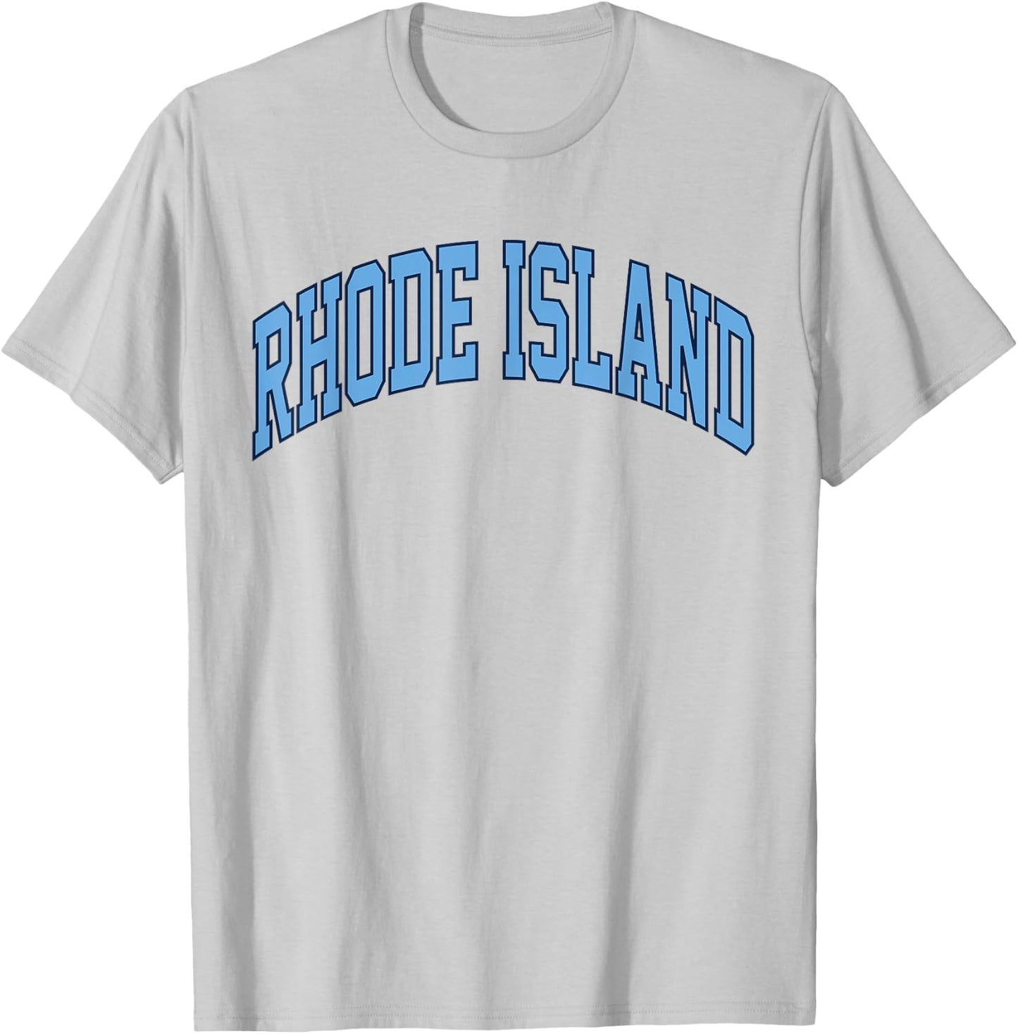 Retro Rhode Island Souvenir Classic Rhode Island Blue RI T-Shirt - T-Shirt | Ash