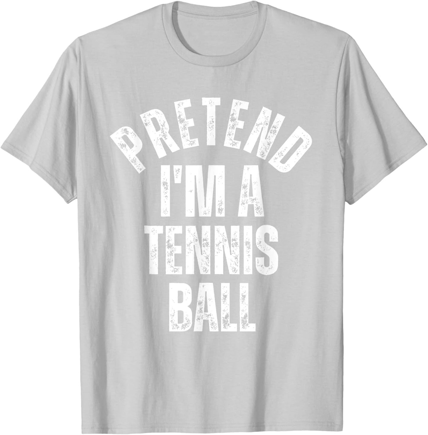 Pretend I'm a Tennis Ball Funny Lazy Halloween Costume T-Shirt - T-Shirt | Ash