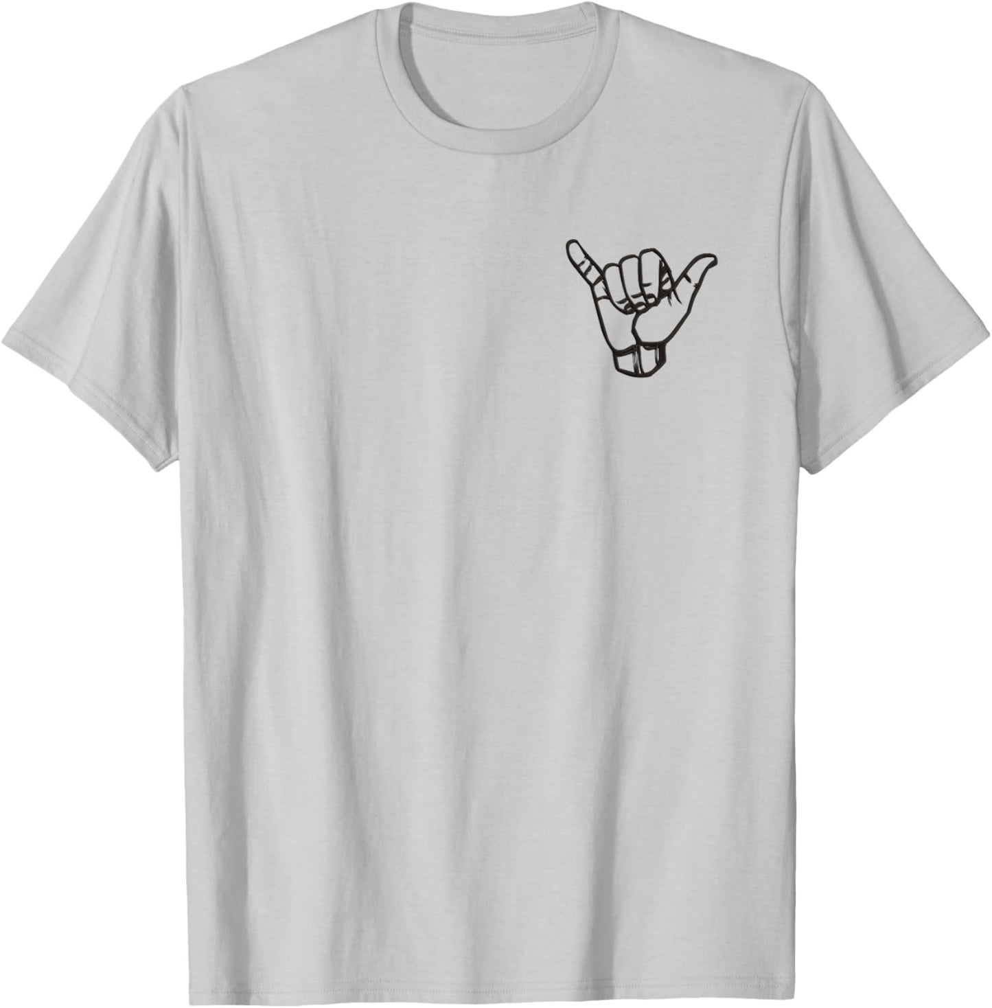 Shaka Sign Hang Good Vibes Retro Loose Hawaii Surfing T-Shirt - T-Shirt | Ash