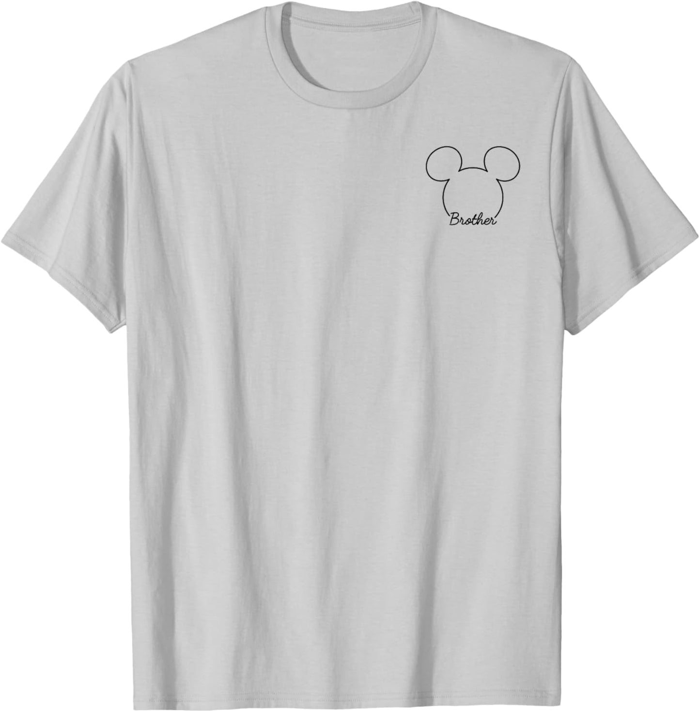 Disney Mickey And Friends Vintage Brother Mickey Pocket Logo T-Shirt - T-Shirt | Ash