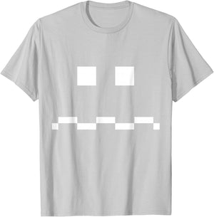 Vulnerable Ghost 8-bit Arcade Video Game Matching Costume T-Shirt - T-Shirt | Ash