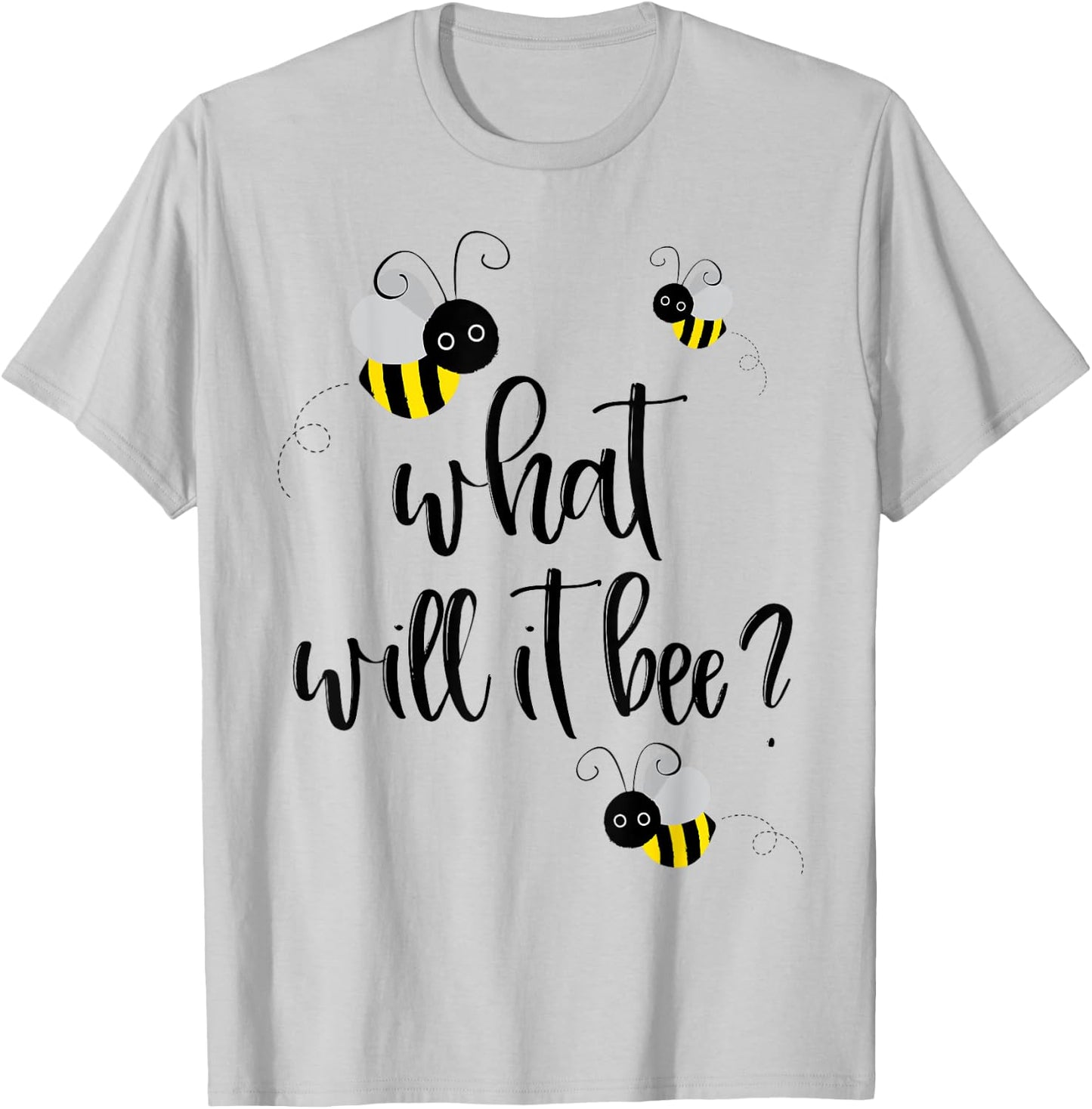 What Will It Bee Shirt Gender Reveal He or She Boy Girl T-Shirt - T-Shirt | Ash