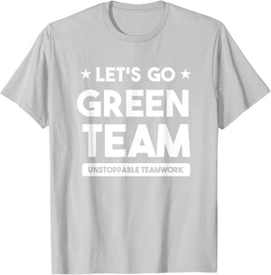 Let's Go Green Team Building Game Competition Summer Camp T-Shirt - T-Shirt | Ash